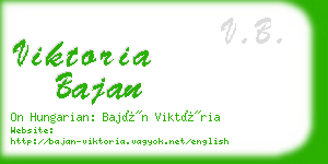 viktoria bajan business card